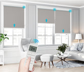 15 Channel Wireless RF Controller for Motorized Roller Shades, White, Manual Operation, Wall Mount